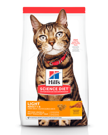 Concentrado Hills para Gato. Adulto Light - Sabor a Pollo
