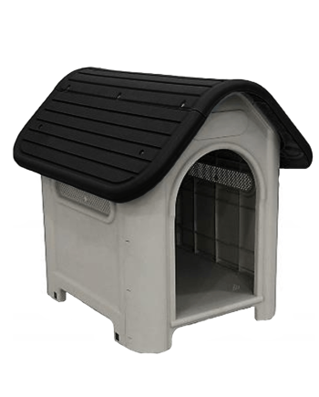 Casa ARMABLE TECHO CURVO NEGRO-Perro