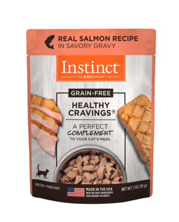 POUCHES INSTINCT HEALTHY CRAVINGS SALMON - 3 ONZ. para GATO