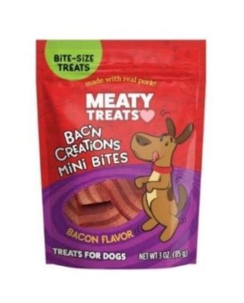 MEATY TREATS BAC'N CREATIONS MINI BITES 3 oz