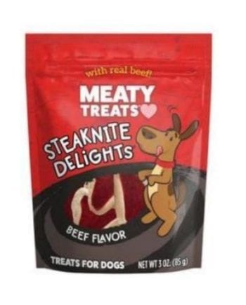MEATY TREATS STEAKNITE DELIGHTS 3 oz
