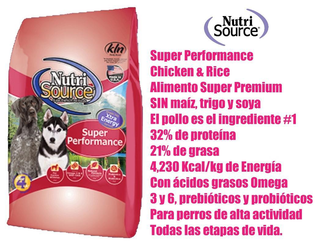NUTRISOURCE SUPER PERFORMANCE CHICKEN & RICE 40 LB BananaPet