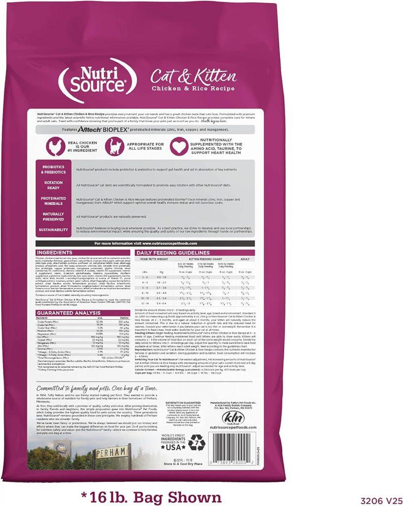 NUTRISOURCE CAT & KITTEN CHICKEN & RICE FORMULA-Gato – Banana-Pet