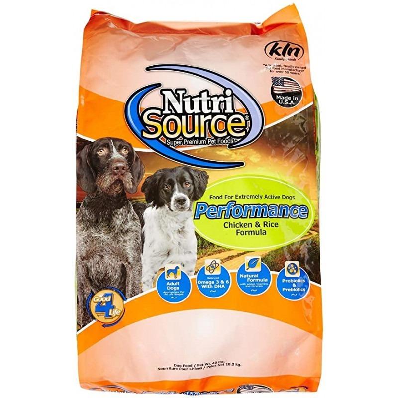 NUTRISOURCE PERFORMANCE CHICKEN & RICE 40 LB BananaPet