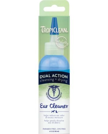 TROPICLEAN DUAL ACTION EAR CLEANER-Limpiador de oídos 4oz
