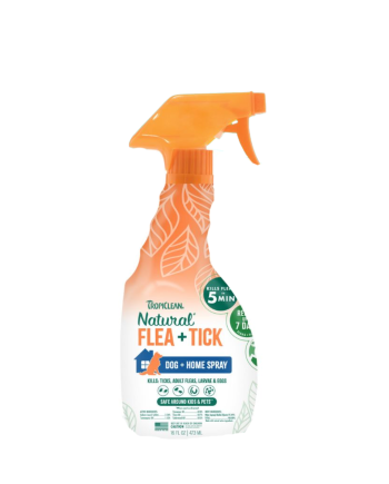 TROPICLEAN NATURAL FLEA & TICK DOG AND BEDDING SPRAY-Spray antipulgas y garrapatas 16oz.