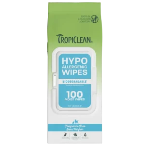 TROPICLEAN PET WIPES HYPOALLERGENIC-Perro y gato 100unid