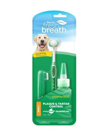 FRESH BREATH ORAL CARE KIT-Kit de limpieza dental para perro grande