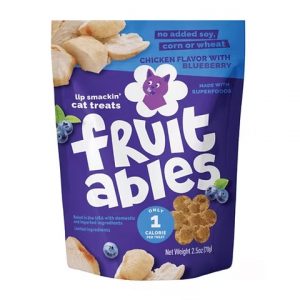 FRUITABLES CAT TREATS CHICKEN WITH BLUEBERRY 2.5 oz - Treats para gato sabor pollo-arándanos