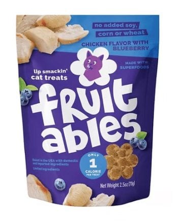 FRUITABLES CAT TREATS CHICKEN WITH BLUEBERRY 2.5 oz - Treats para gato sabor pollo-arándanos