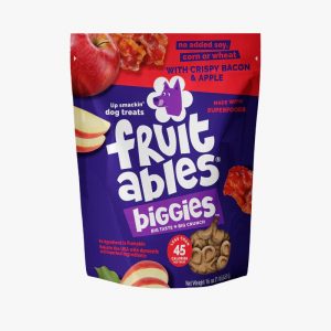 FRUITABLES DOG TREATS BIGGIES BACON & APPLE 16 oz-Treats para perro tocino y manzana