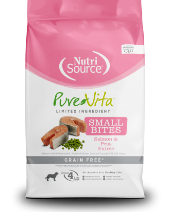 NUTRISOURCE PURE VITA - SALMÓN & GUISANTES Small bites. Perro