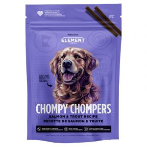 NUTRISOURCE TREATS CHOMPY CHOMPERS PERRO-salmón y trucha  6oz