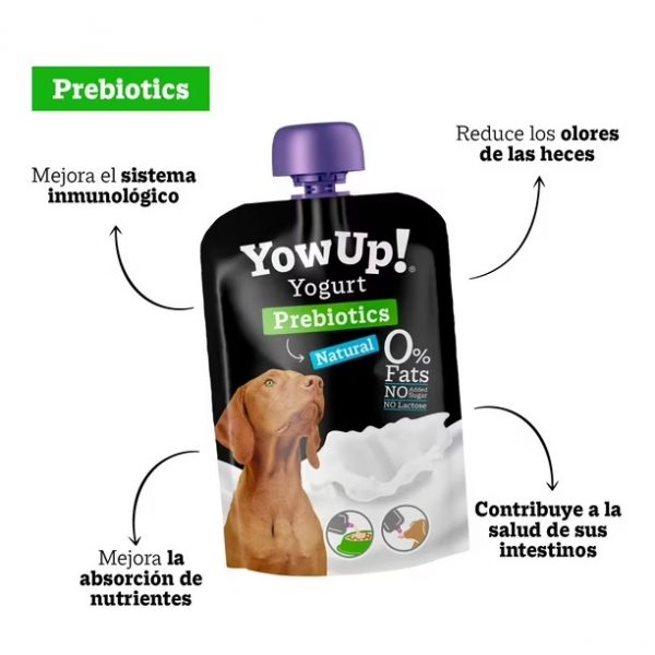 YOWUP YOGURT NATURAL CON PREBIOTICOS PERRO 115g