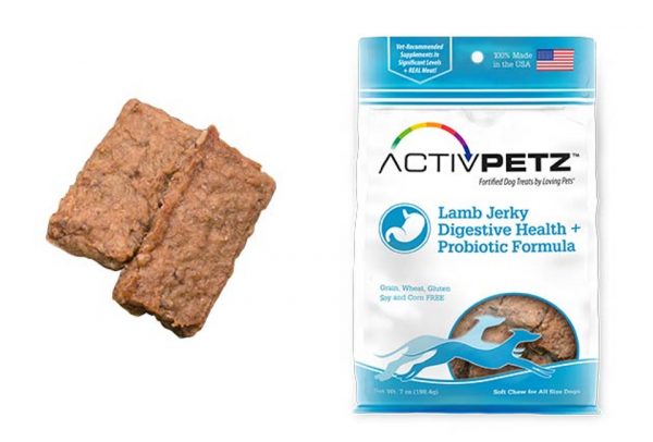 TREATS ACTIVPETZ LAMB JERKY DIGESTIVE HEALTH + PROBIOTIC FORMULA - Perro 7onz