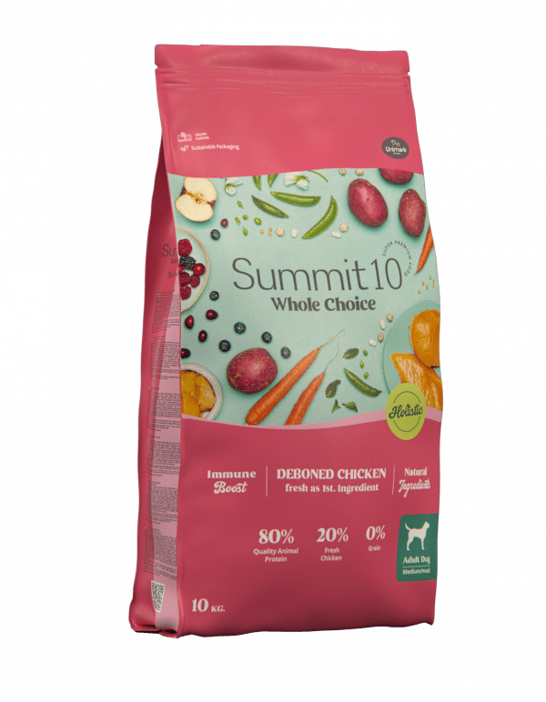 SUMMIT 10 WHOLE CHOICE GRAIN FREE PERRO ADULTO POLLO