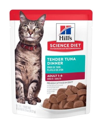 HILLS TENDER TUNA ADULT CAT POUCH-2.8oz tuna