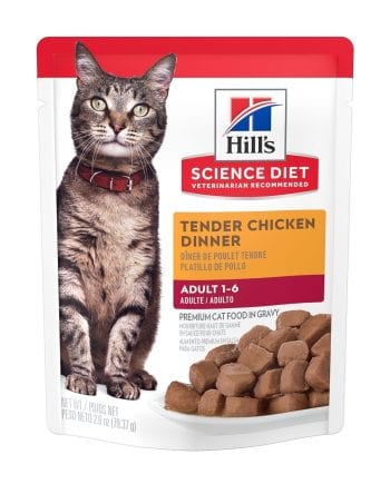 HILLS ADULT CAT TENDER CHICKEN POUCH-pollo 2.8oz