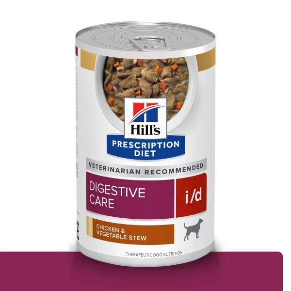 Hills I/D PERRO Pollo & Vegetables – Dieta Veterinaria para Perros con Problemas Digestivos - 12.5oz