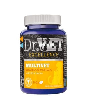 DR.VET MULTIVET Suplemento con vitaminas y minerales para perros y gatos