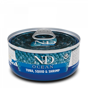 LATA N&D CAT OCEAN TUNA, SQUID & SHRIMP 70 GR