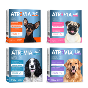 ATREVIA 360 Pastilla antipulgas masticable para perros