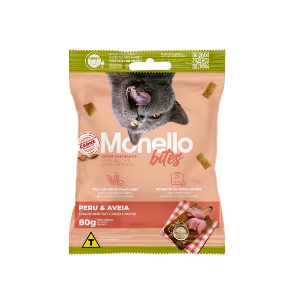 TREATS MONELLO BITES GATOS CASTRADOS 80g