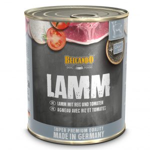 BELCANDO LATA CORDERO, ARROZ Y TOMATE-PERRO