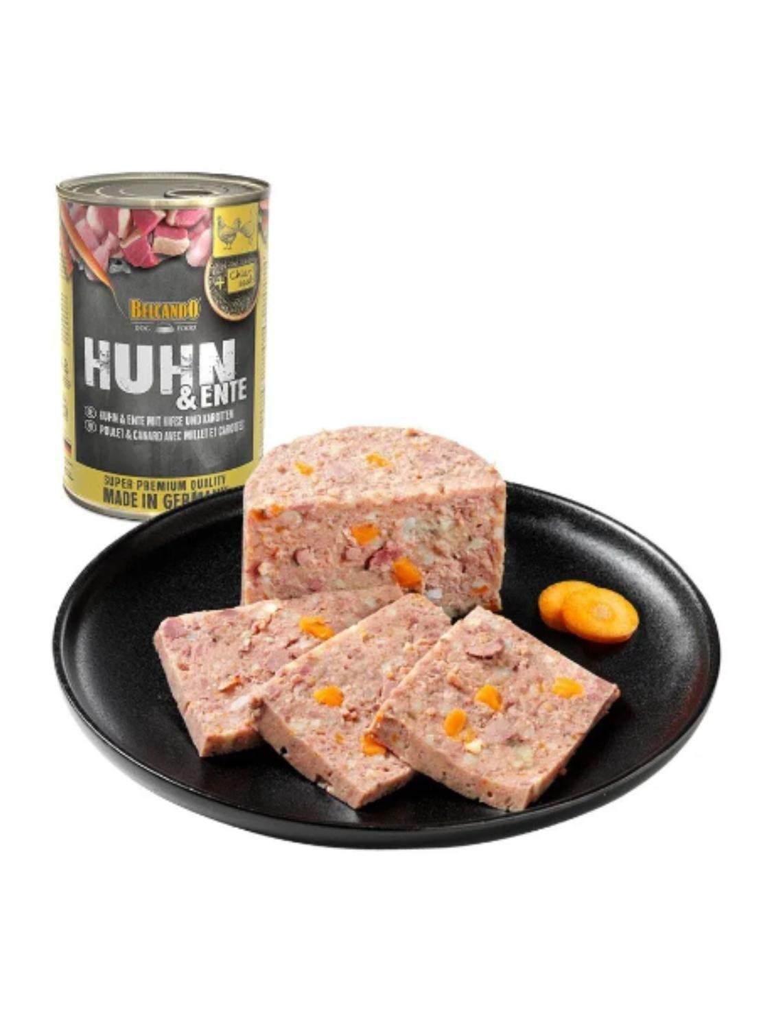 BELCANDO LATA POLLO Y PATO CON MIJO Y ZANAHORIA-PERRO