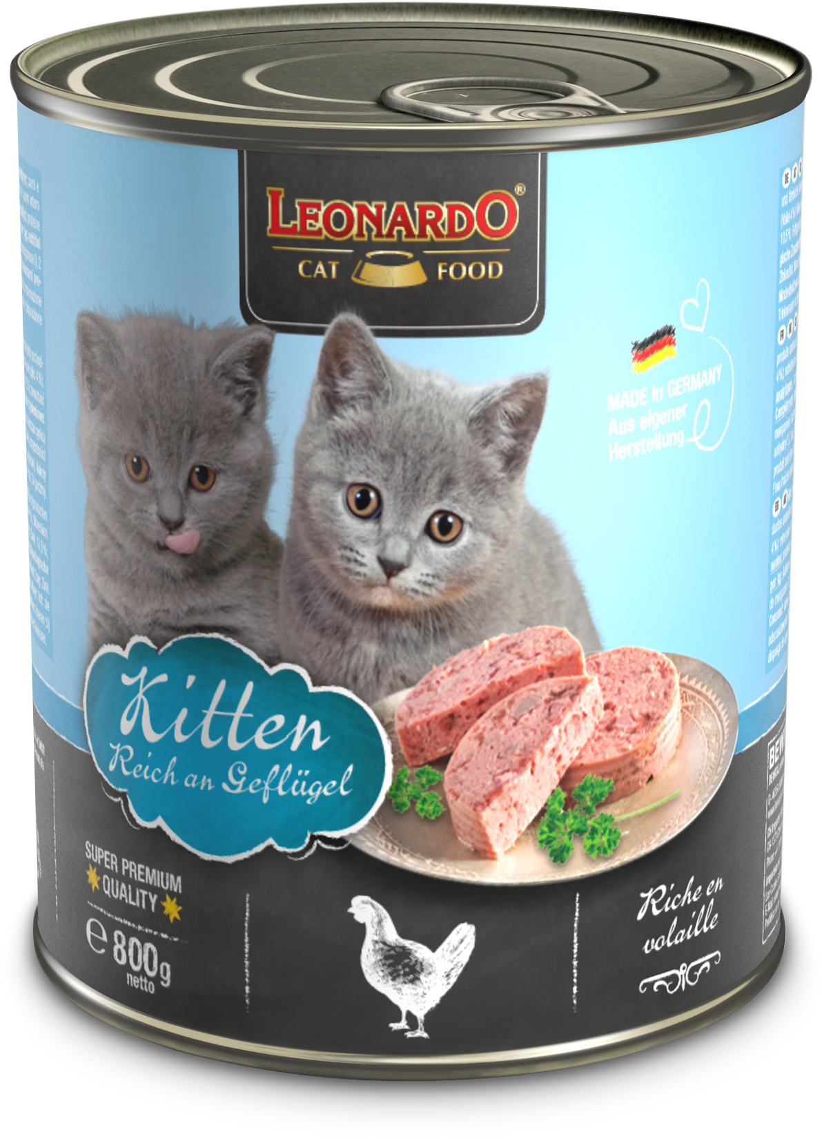LEONARDO LATA GRAIN FREE KITTEN RICO EN AVE-Gatito