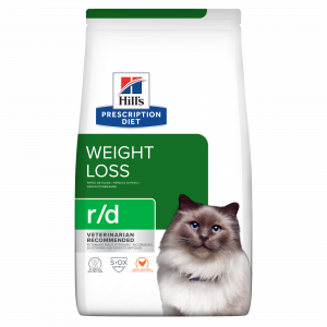 Concentrado para gato– Especial para gatos con sobrepeso R/D – Sabor a Pollo- 4 lb