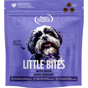 TREATS NUTRISOURCE Little bites de pato 6 oz. PERRO