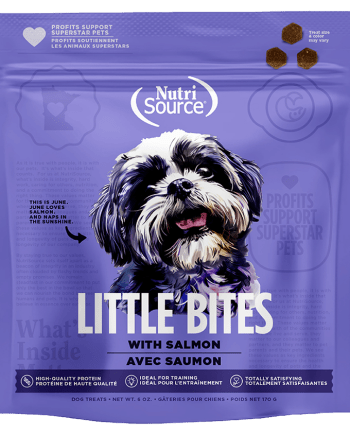 TREATS NUTRISOURCE Little bites de salmón 6 oz. PERRO