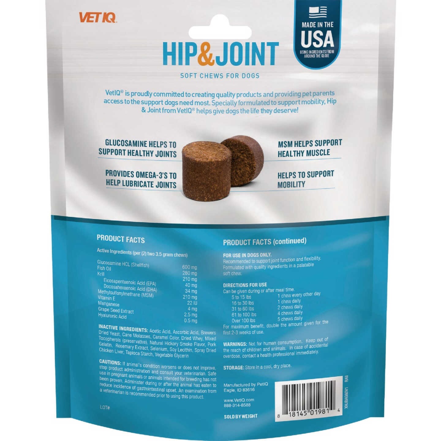 VET IQ Treats Hip & joint-Perro