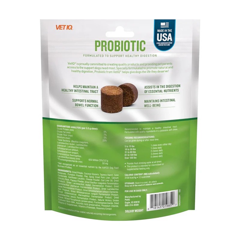 VET IQ Treats Probiotic para perros