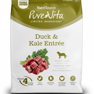 NUTRISOURCE PURE VITA DUCK & KALE ENTRÉE GRAIN FREE Perro