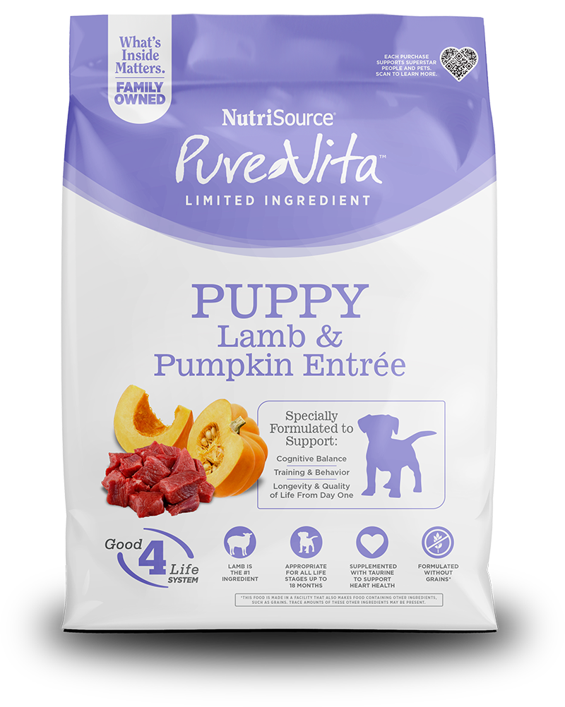 NUTRISOURCE PURE VITA PUPPY LAMB & PUMPKIN