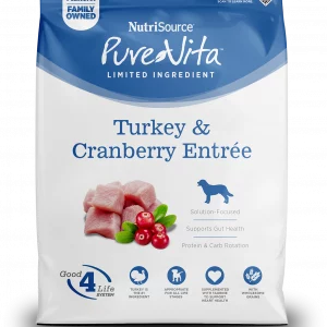 NUTRISOURCE PURE VITA TURKEY & CRANBERRY ENTRÉE-Perro