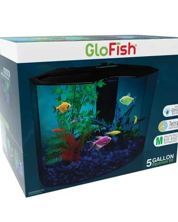 KIT GLOFISH AQUARIUM WITH BLUE LED LIGHT 5 GALONES