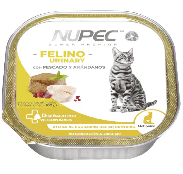 NUPEC COMIDA HÚMEDA URINARY PESCADO Y ARANDANOS– GATO 100gr