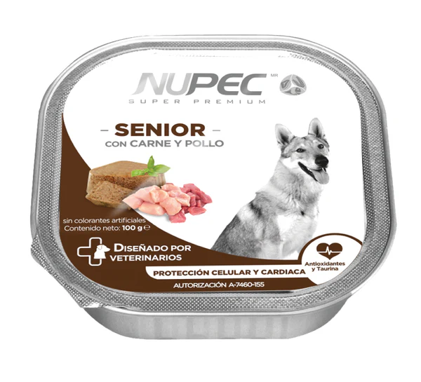 NUPEC COMIDA HÚMEDA SENIOR– PERRO 100gr