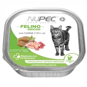 NUPEC COMIDA HÚMEDA INDOOR CARNE Y POLLO - GATO 100gr