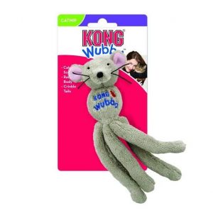 KONG CAT WUBBA MOUSE- Juguete de raton para gato  con catnip