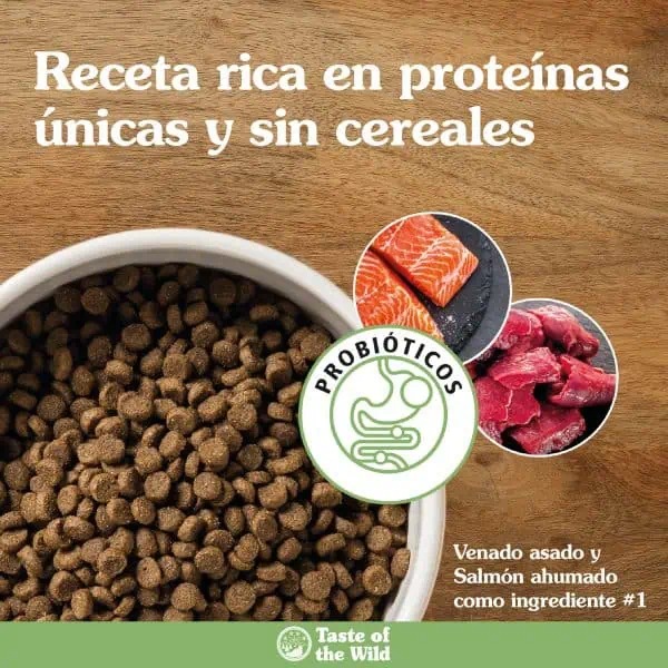 Concentrado Para Gato Taste Of The Wild Rocky Mountain Feline Venado asado y Salmón ahumado
