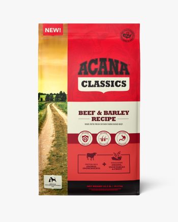 ACANA DOG CLASSICS BEEF & BARLEY RECIPE-Res y cebada