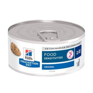 Alimento húmedo Hill´s prescription diet Z/D para gato especial para alergias y sensibilidad a los alimentos 5.5oz