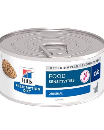 Alimento húmedo Hill´s prescription diet Z/D para gato especial para alergias y sensibilidad a los alimentos 5.5oz